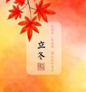 立冬最好的祝福送给我最好的朋友！